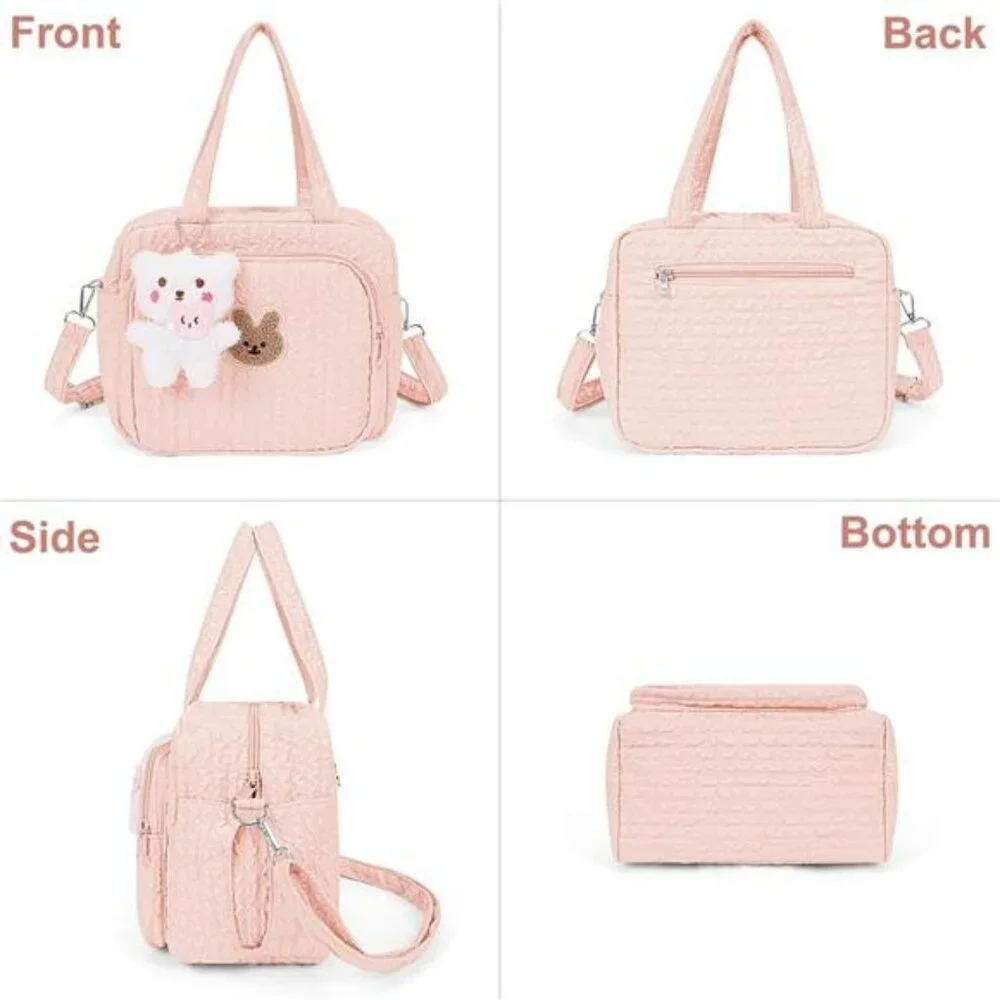 Small Diaper Bag Tote Crossbody Baby Bag with Insulated Pockets Travel Mommy Bag